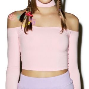 NWT AA American Apparel Mid-Length Choker Top